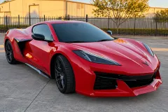Glossy Red Corvette Wrap in San Antonio by MC Wraps