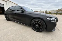 Matte Black Mercedes Wrap in San Antonio by MC Wraps