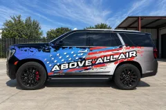 Above All Air GMC SUV Wrap in San Antonio b y MC Wraps