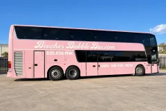 Pale Pink Bus Wrap for Brookes Bubble Bus by MC Wraps