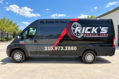 Rick’s Mobile Tire Van Wrap in San Antonio by MC Wraps