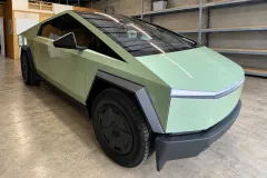 Sage Green Cybertruck Wrap in San Antonio by MC Wraps