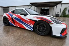 Custom Porsche Cayman Wrap in San Antonio by MC Wraps