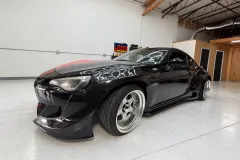 Glossy Black and Red Coupe Wrap in San Antonio by MC Wraps