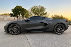 Matte Charcoal Corvette Wrap in San Antonio by MC Wraps