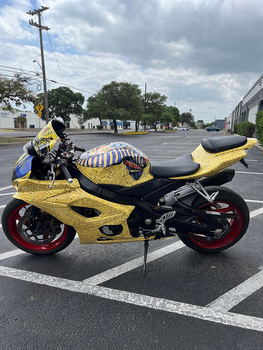 motorcycle wraps by MC Wraps, Inc. San Antonio