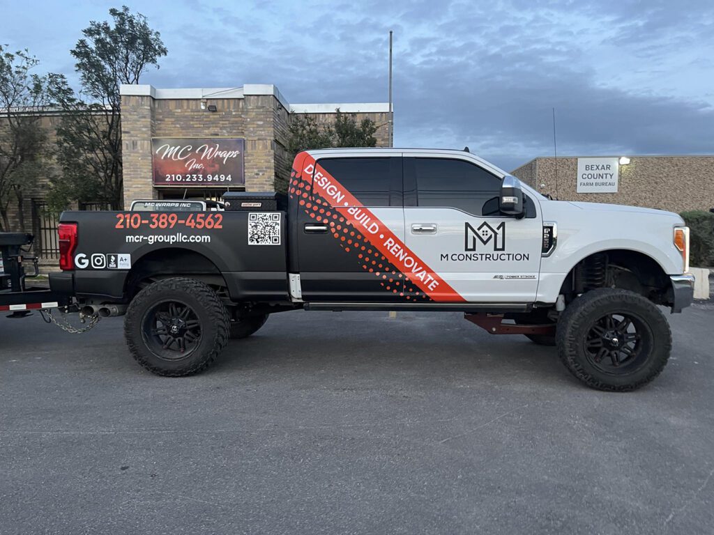 Truck Wrap Designs by MC Wraps, Inc. in San Antonio