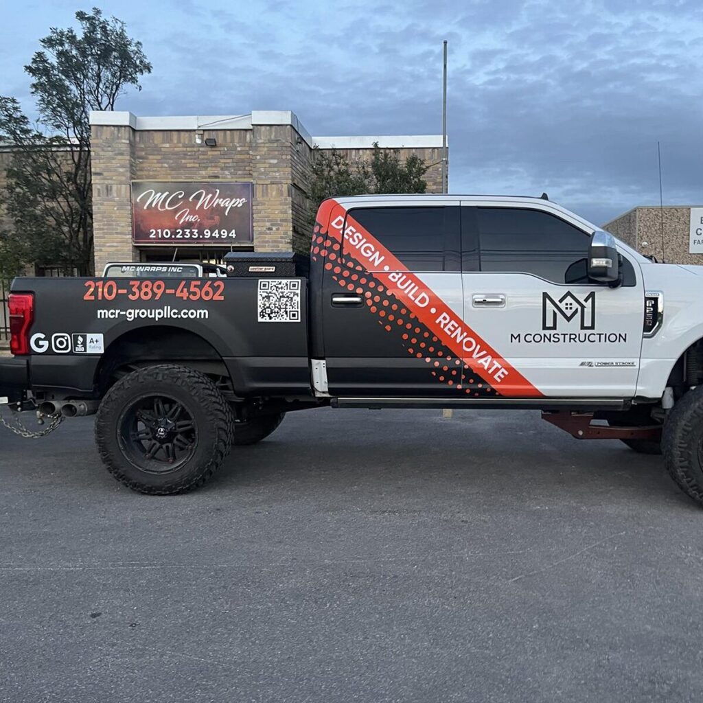 Truck Wrap Designs by MC Wraps, Inc. in San Antonio