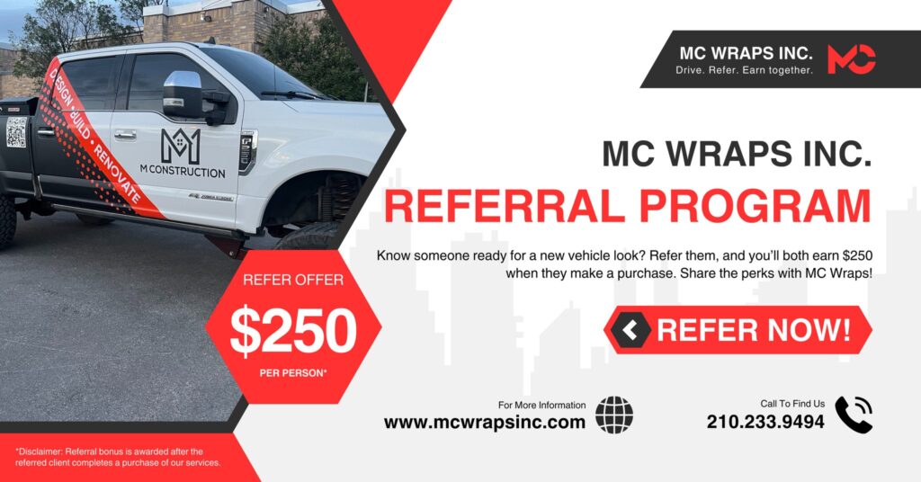 Vehicle Wrap Specials at MC Wraps, Inc