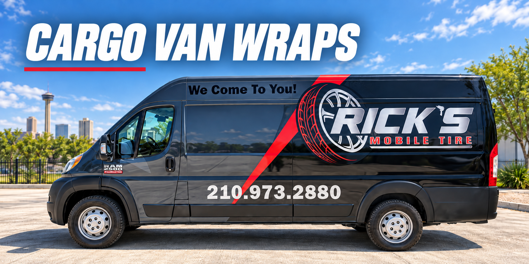 Cargo Van Wraps in San Antonio by MC Wraps