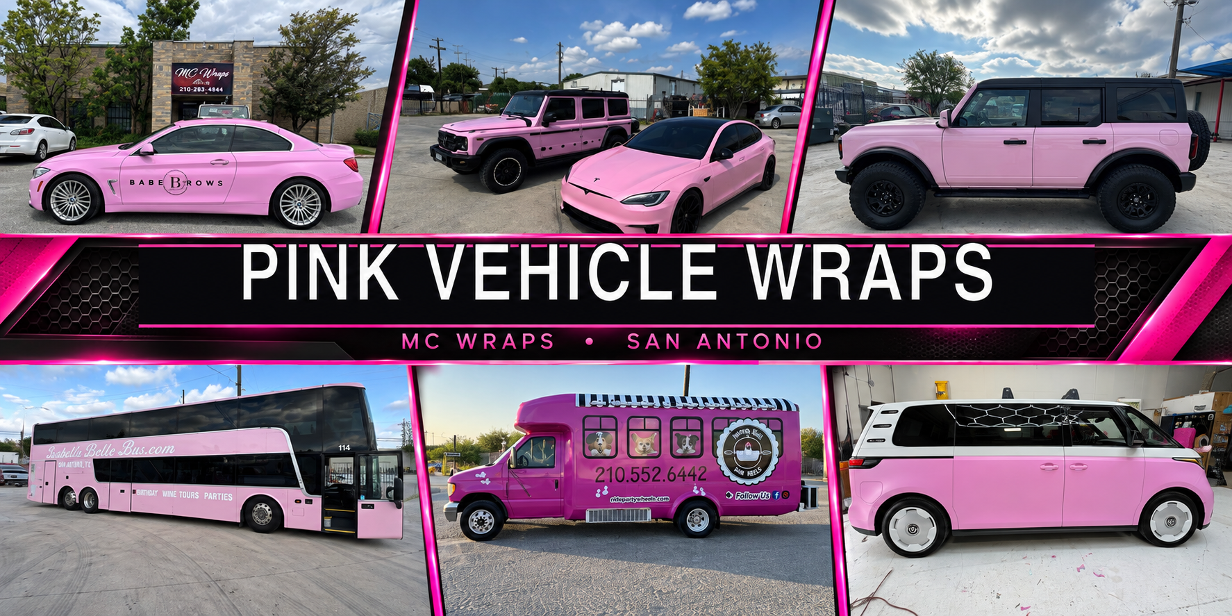 Best Pink Vehicle Wraps in San Antonio
