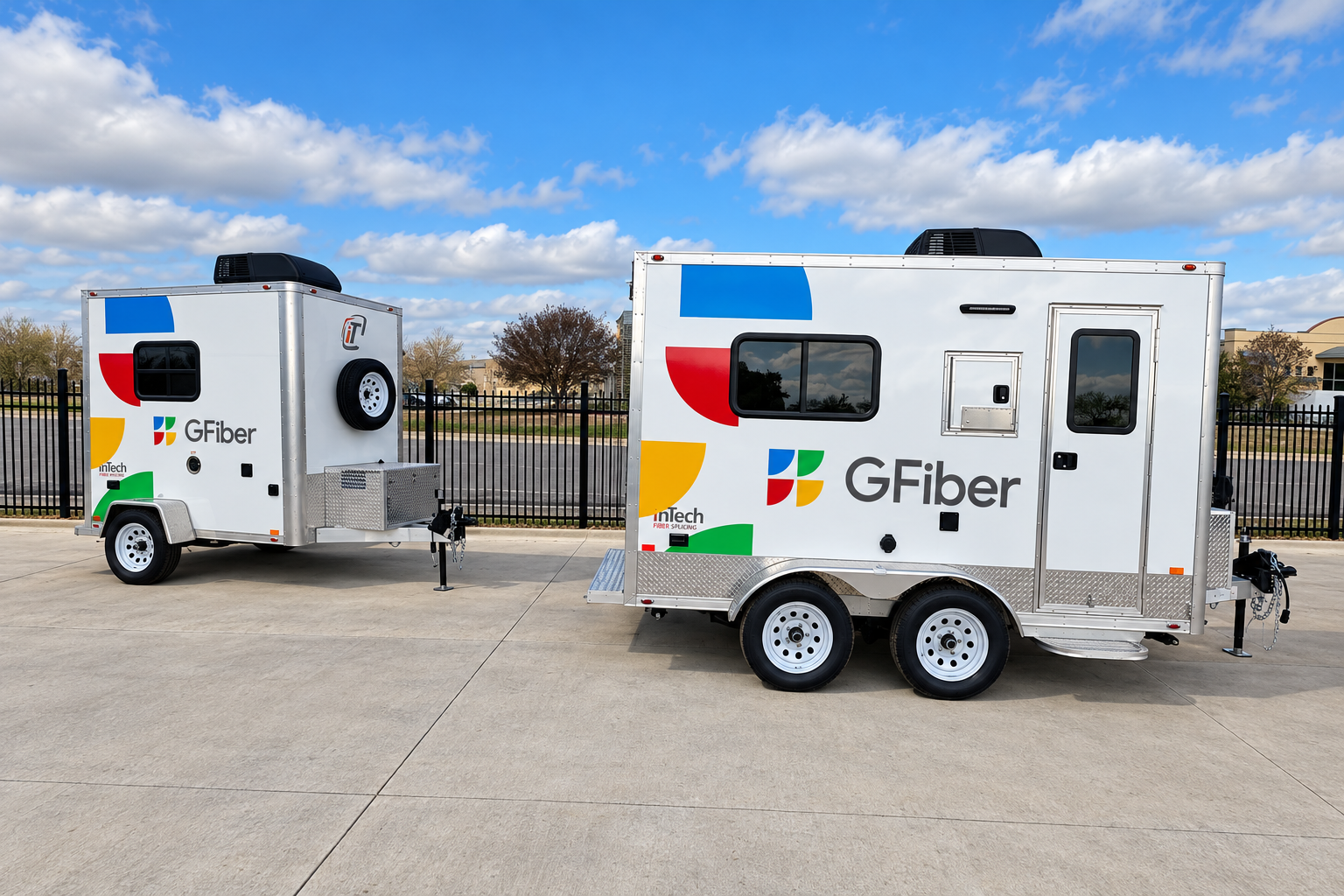 Google Fiber Trailer Wraps by MC Wraps