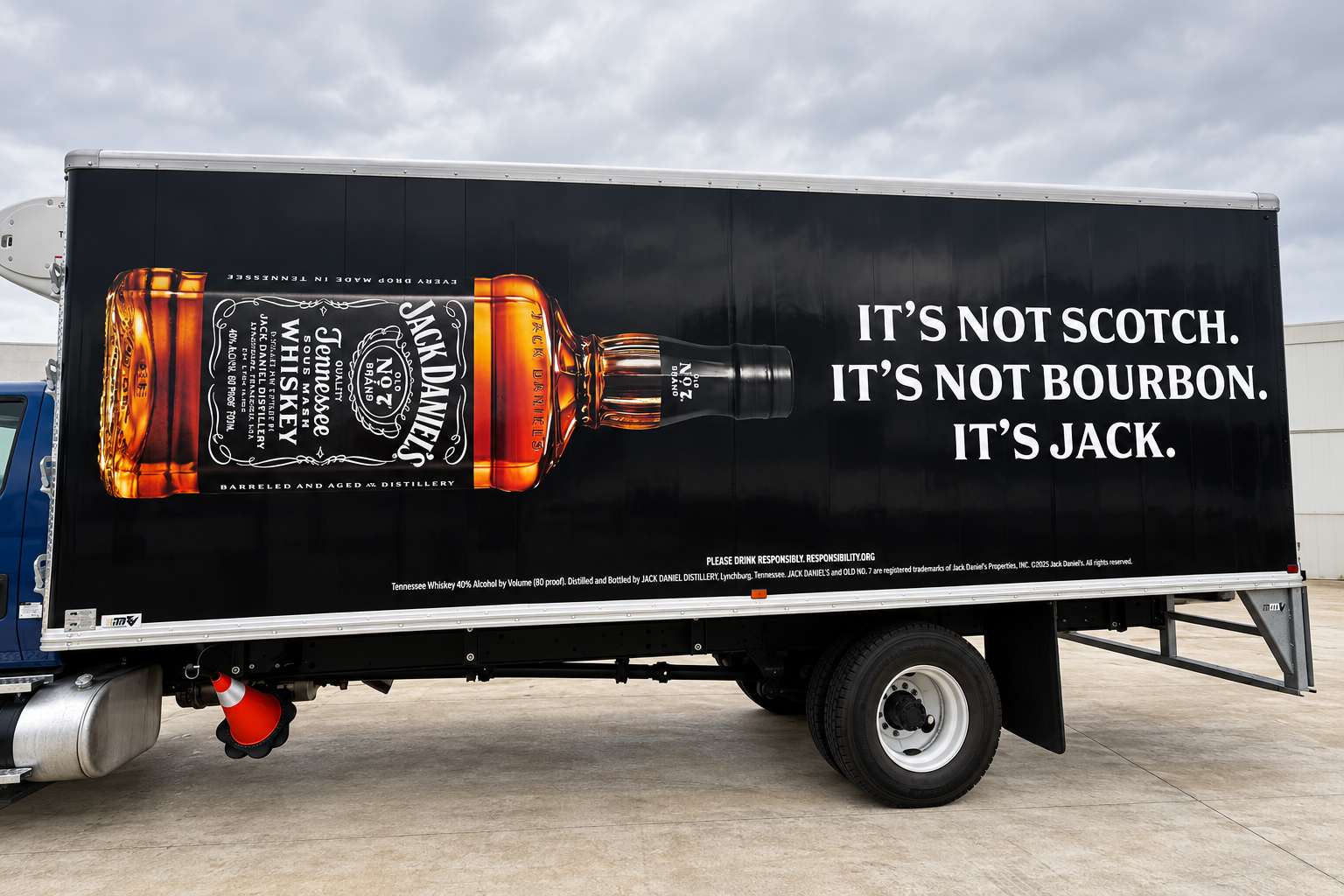 Jack Daniel’s Black Cargo Box Wrap by MC Wraps